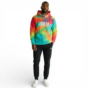 Jordan Men's 2 PC Sweatsuit Size 2XL Fleece MVP Tracksuit Tie Dye Outfit Set NWT